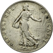 [#59502] Coin, France, Semeuse, 50 Centimes, 1911, AU, Silver, KM:854, Gadoury:4