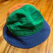 Polo Ralph Lauren Bucket Hat Kids 12M-24M Multi Colorblock Cotton Pony Logo