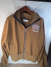 RHUDE TRACK BROWN BRENTWOOD JACKET SIZE M 