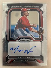 2023 Panini Prizm Potential Penmanship Masyn Winn Auto Rookie #PP-MW Baseball