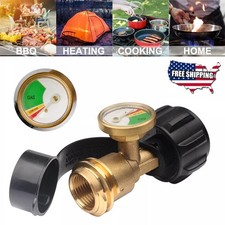 Propane Refill Adapter Gauge Fill 1Lb Bottle From 5-40Lb Tank