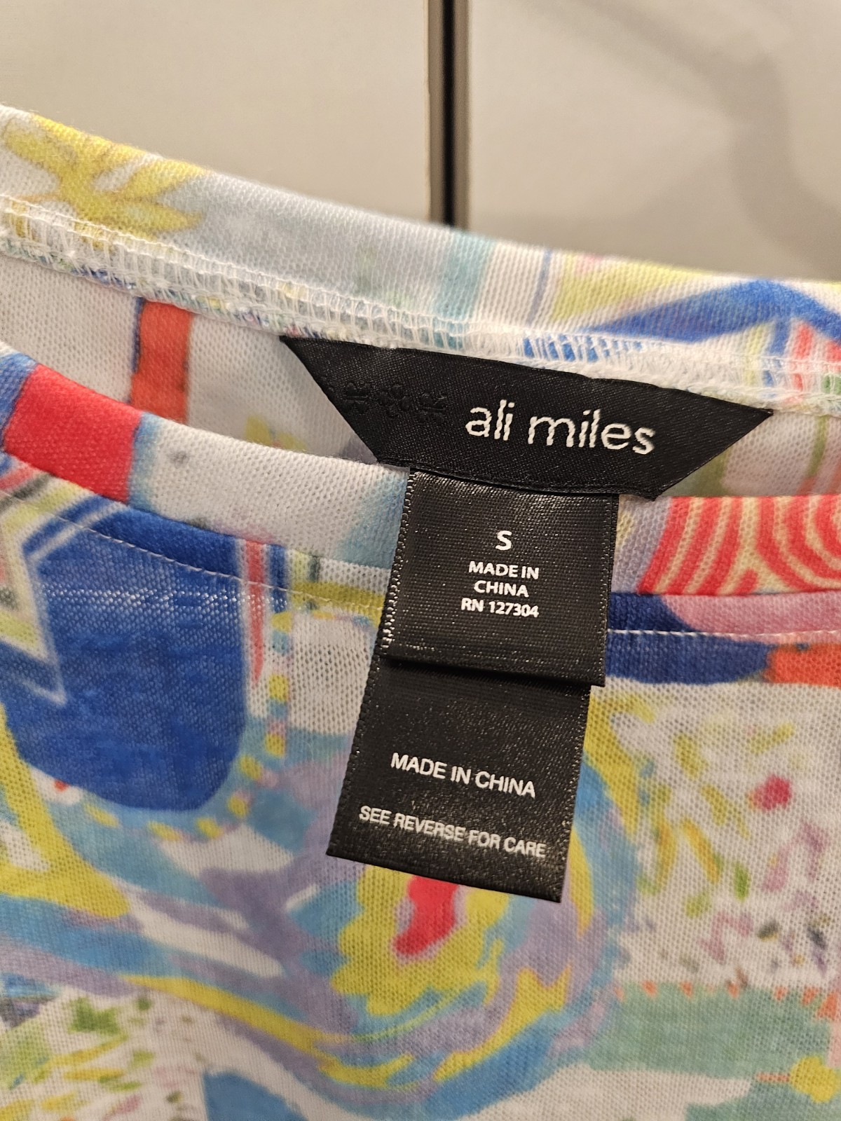 Ali Miles Womans Small Abstract Patterned Long Sl… - image 2