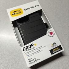 Genuine OtterBox Defender Pro Series Case and Holster For iPhone 12/12 Pro-Black