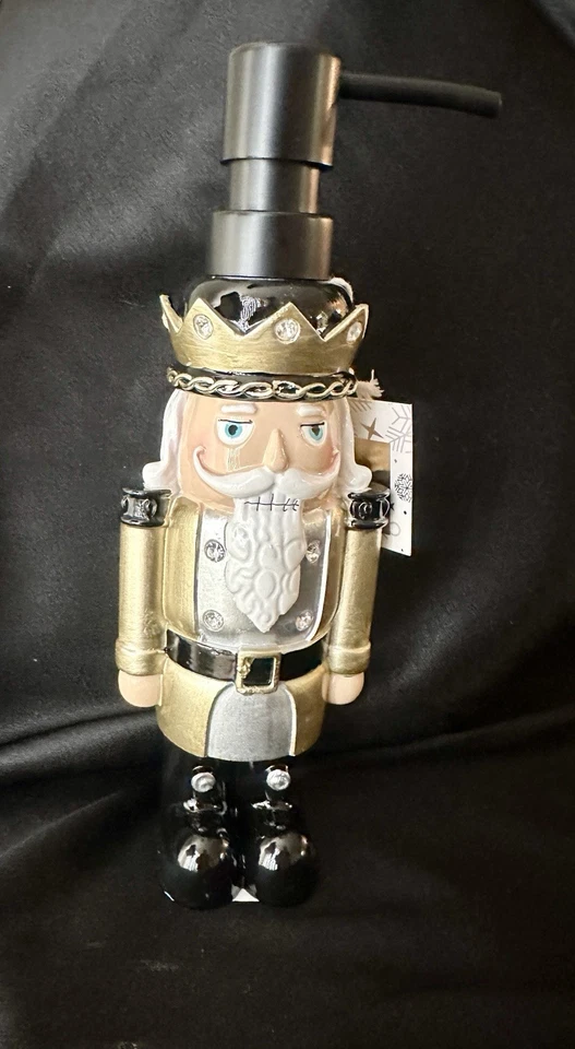 Dispensador/bomba de jabón Cascanueces/negro/dorado Foto 3 de 3