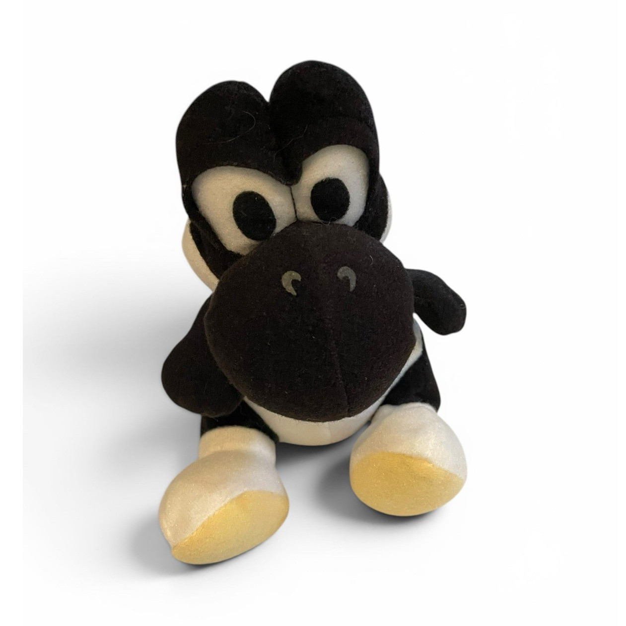 Vintage Black Yoshi Plush 7” ToySite Nintendo Mario Plush Doll Rare 1990s