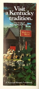 1979 Maker's Mark Whiskey National Landmark Bardstown Kentucky Vintage Brochure