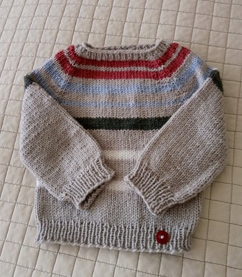    warmer Pullover  ca. Gr. 92 Girl&Boy,Farbverlauf,handgestrickt, Einzelstück
