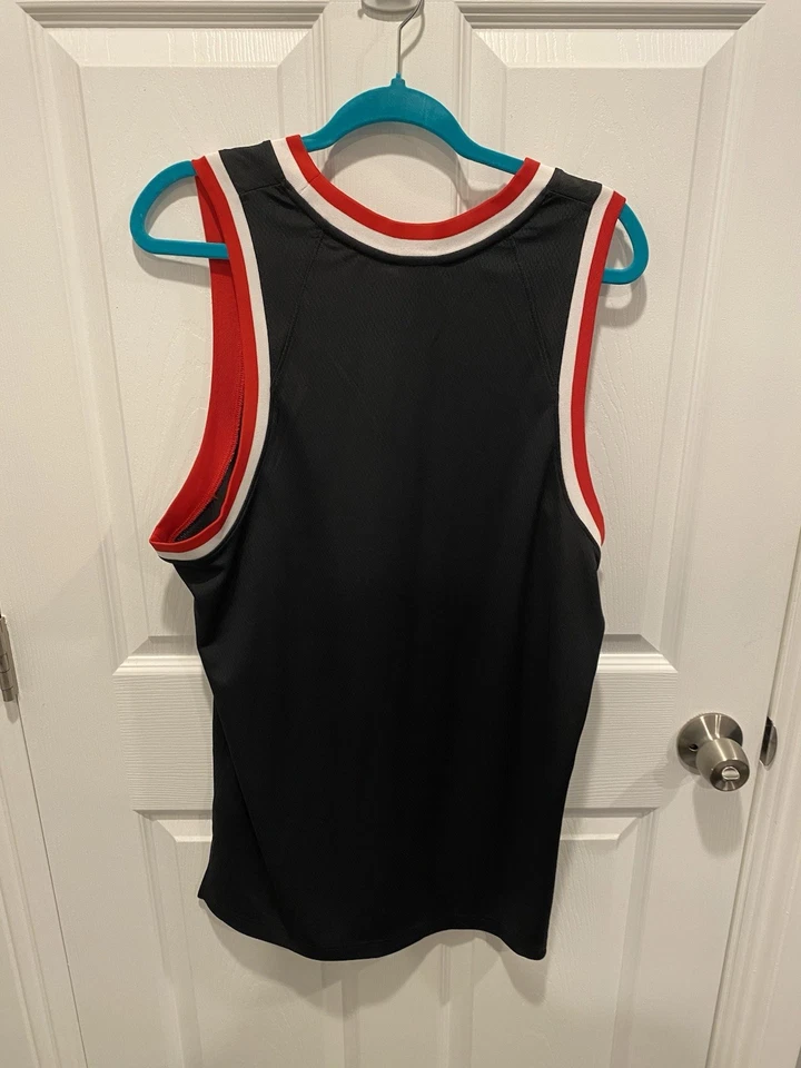 Nike DriFit Men's Jersey Size Large Red Black and White Basketball - Image 3 of 4