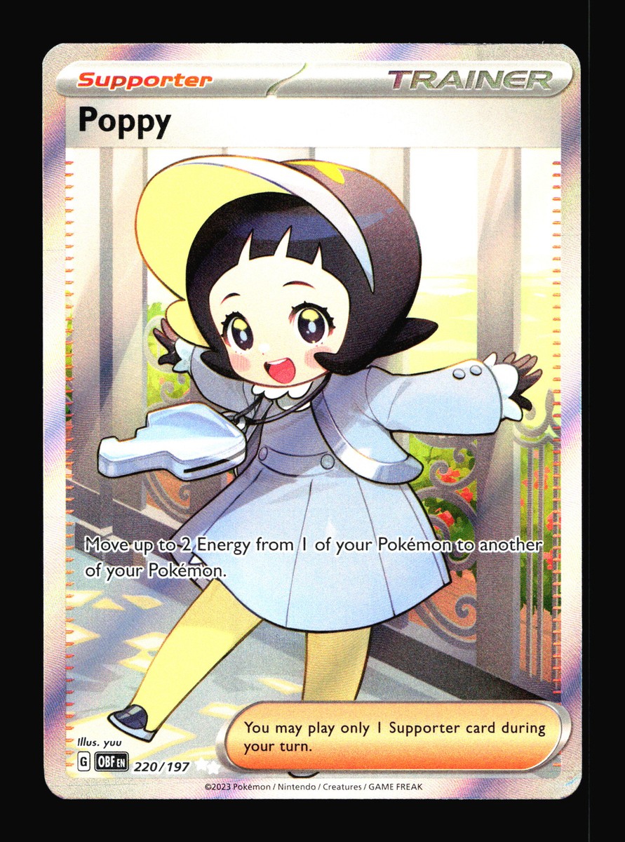 Poppy SV03: Obsidian Flames #220/197 Ultra Rare Pokemon Card