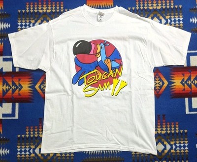 VTG 90s Y2K FOTL Kellogg's Froot Loops Marshmallow Blasted Toucan Sam T-Shirt XL