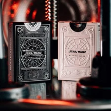 2x Decks Star Wars Silver Dark And Light Theory 11 Playing Cards Deck Magic