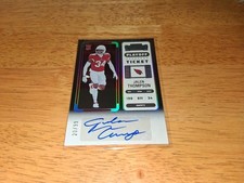 2022 Contenders JALEN THOMPSON Playoff Rookie Ticket Auto #'d 20/99. Cowboys. RC