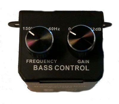 Bass Knob Amplifier with 2 RCA Inputs Outputs Frequency 40Hz to 150Hz Gain 12dB