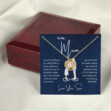 To My Mum Knot necklace mother's day anniversary valentine's birthday gift