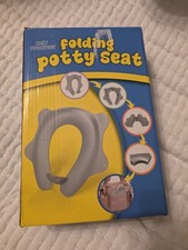 Portable Potty Seat for Toddler Travel - Foldable Non-Slip Potty Training Toilet