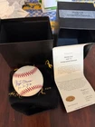 Monte Irvin Signed Inscribed Major League Baseball Reggie Jackson COA Giants HOF