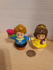 Fisher-Price Little People Disney Princess Belle and Prince Adam Figure Set G4