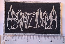 1BURZUM original Logo Metallic Threading And Border Woven Patch