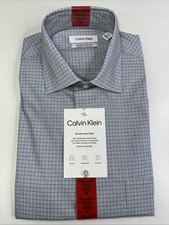calvin klein mens wrinkle free Regular Fit dress shirt Medium 15.5-33