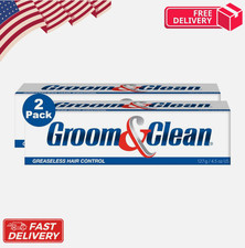 Groom Clean Hair Control Cream 4.5 Oz Pack of 2 - Mens Hair Styling Cream.