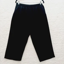 Pants Capri Size 14 Minimalist Office Chic Quiet Luxury Casual Boho Soft Goth
