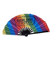 Deep Eddy Vodka advertising fan, rainbow 13.5"x24" great condition