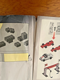 LEGO RACERS 8155 FERRARI F1 PIT - FOR REPLACEMENT PARTS ONLY!