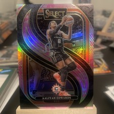 Aaliyah Edwards #139 2025 Select Pink Camo Premier Level Prizm 2/175 WNBA Sun