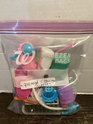 101-Pretend Cleaning Supplies For Dolls Broom, Vacuum Cleaner, Mop And More 