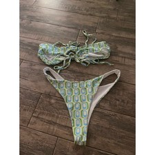 Shekou Women's Multicolor Two Piece Bikinis  Tankini Sets Size Large