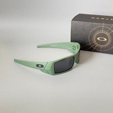 Oakley Gascan OO9014 Polarized Sunglasses Matte Green Frame Black Lens