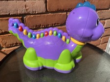 2010 Leap Frog Lettersaurus Purple Dinosaur Lights Songs Interactive Letters
