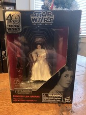 4  Star Wars 40th Anniversary Black Series Princess Leia Titanium Action Figure