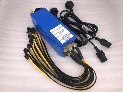 1pcs modified 12V 250A 3000W high-power graphics card power supply 10 *hu