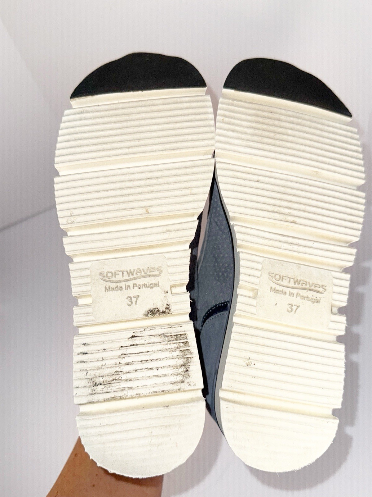 Softwaves Suede Platform Sneaker Loafer Dusty Blu… - image 5