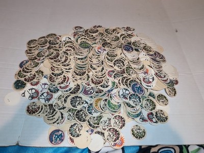 Pogs Pog Lot 1993 Lightly Used Staple Pog Mix Lot Of 1000 Masher Bad Frog Punch