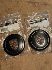 Porsche Fuchs Center Cap Nos 71mm Metal Center Cap Hup Cap Black Painted Crest Porsche Fuchs Center Cap Nos 71mm Metal Center Cap Hup Cap Black Painted Crest