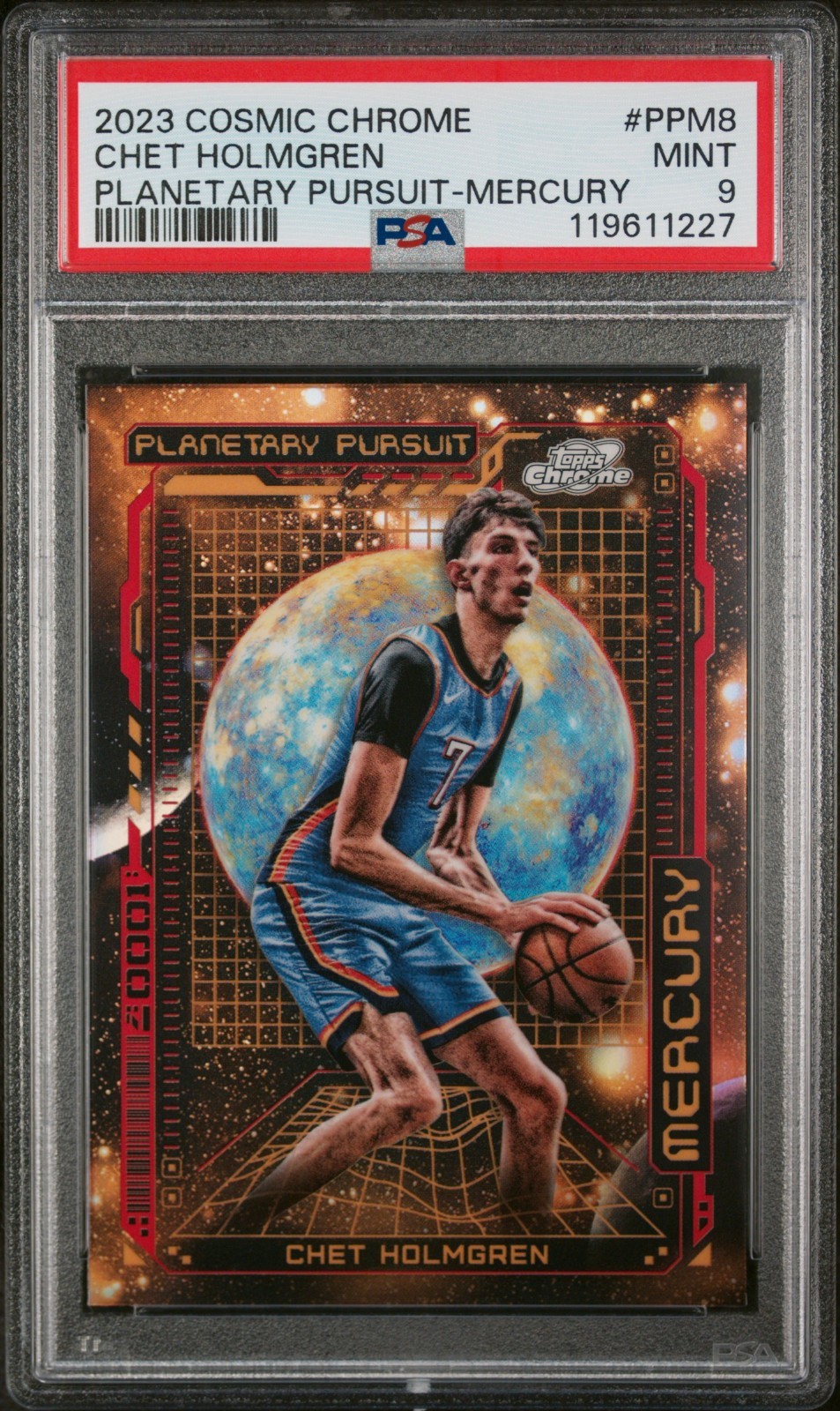 2023-24 Topps Cosmic Chrome- Chet Holmgren Planetary Pursuit PPM-8 Mercury