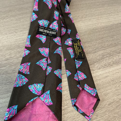 Emilio PUCCI Vintage SAKS 5th AVE abstract Necktie Neck Tie 58”x3” - Picture 8 of 8