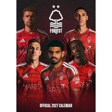 Nottingham Forest FC A3 Calendar 2027, Wall Calendars, Month To View, Gift