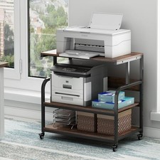 Fannova 32.3" Wide Extra Large Printer Stand with Adjustable Storage Shelf