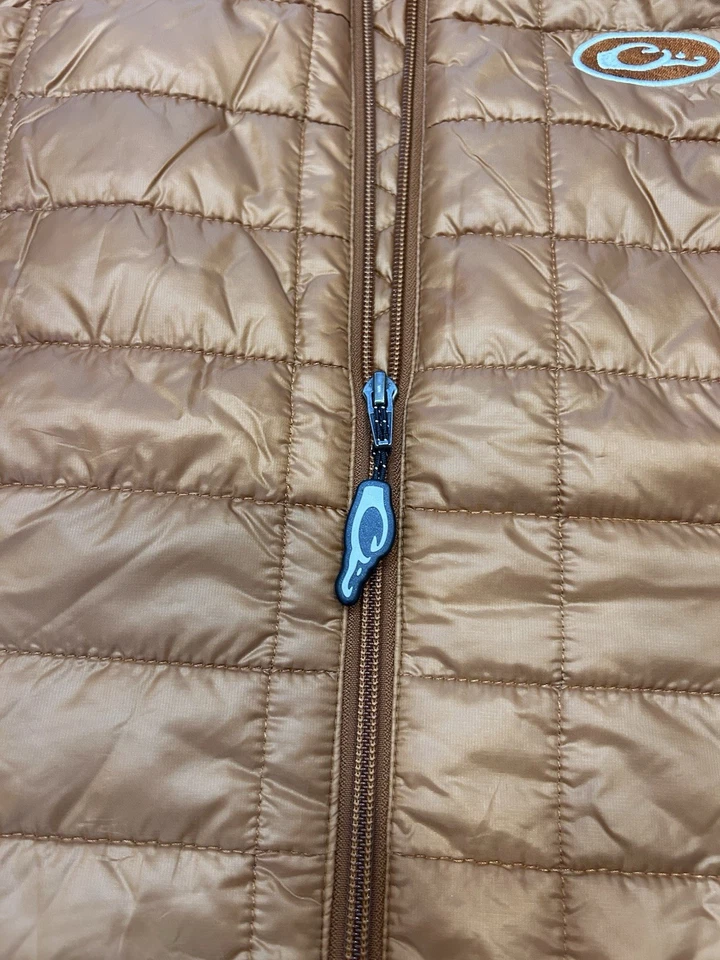 NWOT Drake Waterfowl Synthetic Down Pac-Vest Bronze Rust Small - Image 3 of 4