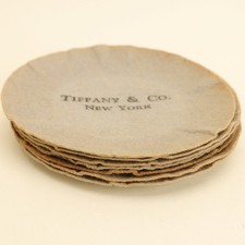 Tiffany & Co. Felt Assembled Set of 12 Bread Plate Protectors Gray