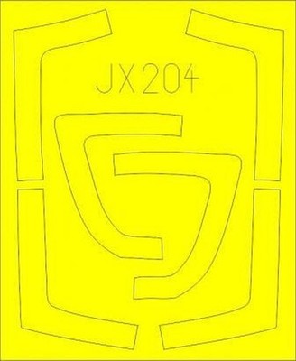 Eduard JX204 1/32 Mask MiG-29A Für Trumpeter Kanone Mask Set