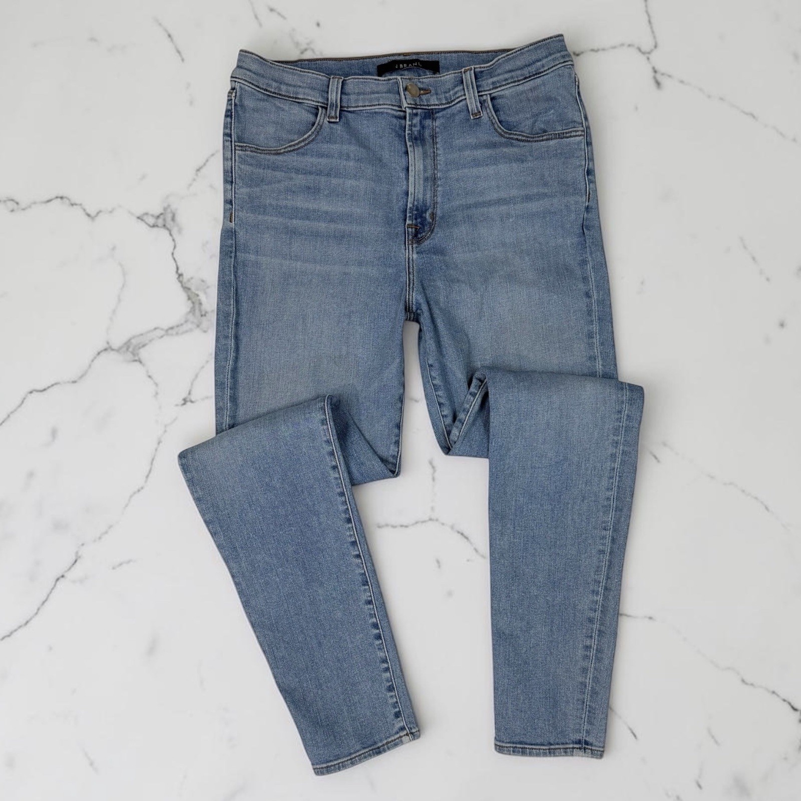 J Brand Maria High Rise Skinny Jeans Size 31 Waist Everlasting Wash JB000361
