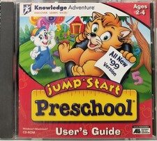 Jump Start Preschool CD-ROM Knowledge Adventure Ages 2-4 Win Mac