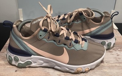 Nike React Element 55  Pumice Sanded Purple  Women s Sz 9 CK0834-200 Ocean Cube