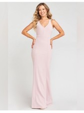 Show Me Your Mumu Morgan Gown Rose Medium NWT 198 Stretch Crep  Wedding