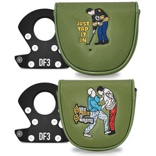 Lab DF3 Golf Putter Cover Green Magnetic Closure Mallet