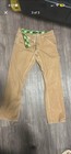 Tommy Beige Men's Casual Straight Pants M Embroidered Patch Pockets Button Zip — photo 3